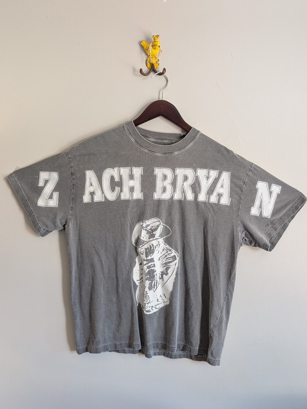 Zach Bryan T Shirt, Grey Size Large - Picture 2 of 11